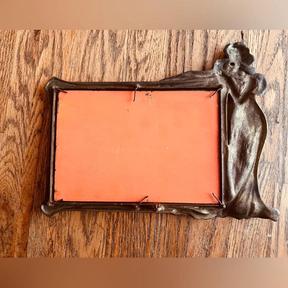Vintage Art Nouveau Beveled Mirror